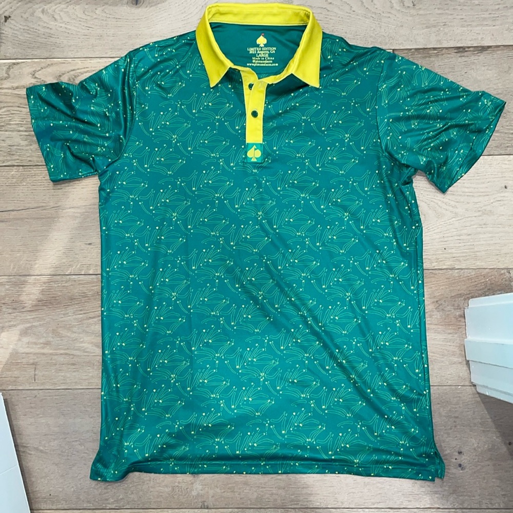 Pins and Aces golf polo shirt